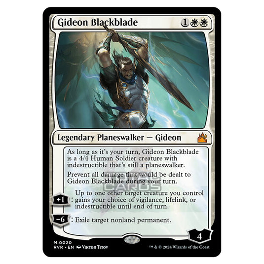 Magic The Gathering - Ravnica Remastered - Gideon Blackblade - 0020