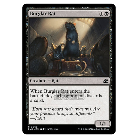 Magic The Gathering - Ravnica Remastered - Burglar Rat - 0069