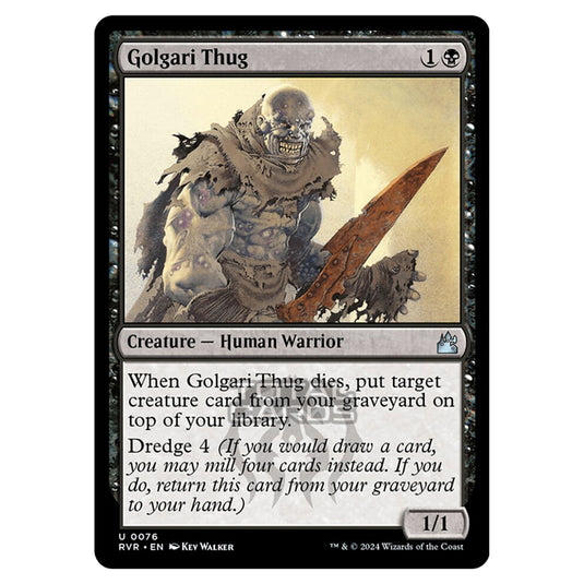 Magic The Gathering - Ravnica Remastered - Golgari Thug - 0076