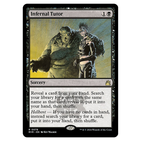 Magic The Gathering - Ravnica Remastered - Infernal Tutor - 0078