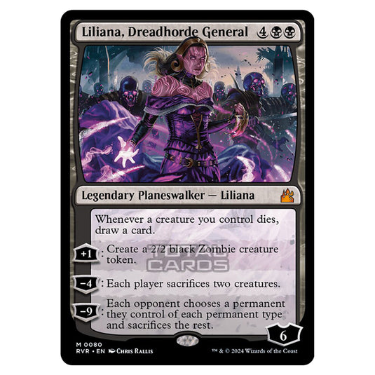 Magic The Gathering - Ravnica Remastered - Liliana, Dreadhorde General - 0080