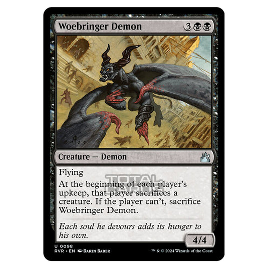 Magic The Gathering - Ravnica Remastered - Woebringer Demon - 0098