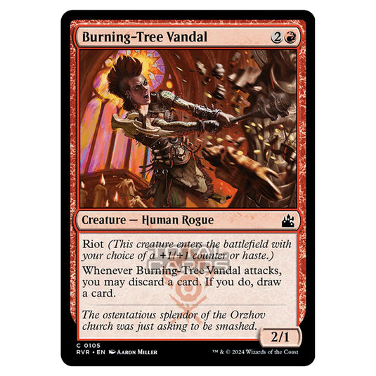 Magic The Gathering - Ravnica Remastered - Burning-Tree Vandal - 0105