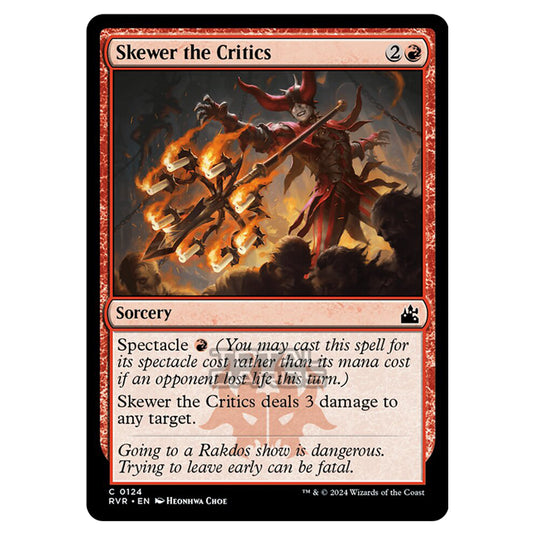 Magic The Gathering - Ravnica Remastered - Skewer the Critics - 0124