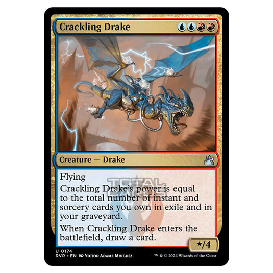 Magic The Gathering - Ravnica Remastered - Crackling Drake - 0174