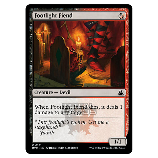 Magic The Gathering - Ravnica Remastered - Footlight Fiend - 0181