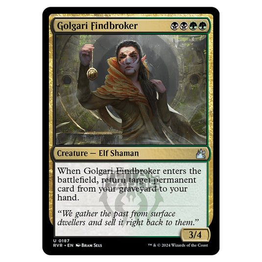 Magic The Gathering - Ravnica Remastered - Golgari Findbroker - 0187