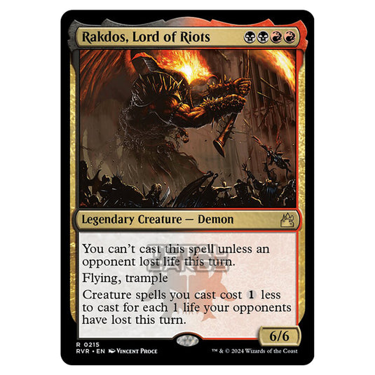 Magic The Gathering - Ravnica Remastered - Rakdos, Lord of Riots - 0215