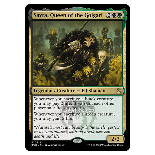 Magic The Gathering - Ravnica Remastered - Savra, Queen of the Golgari - 0218