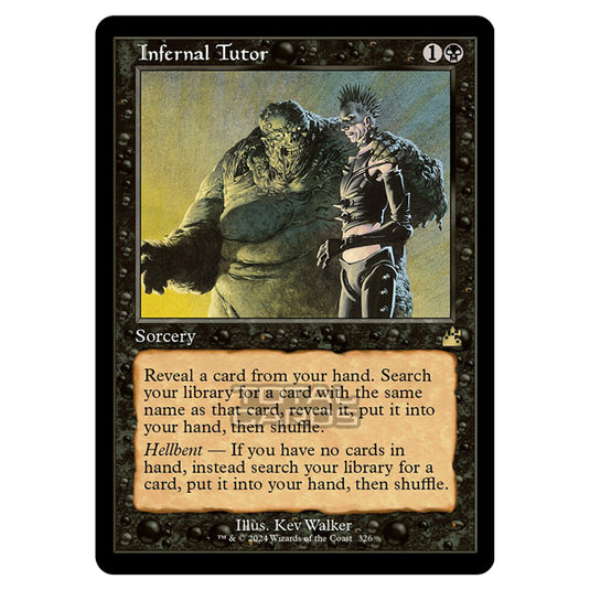 Magic The Gathering - Ravnica Remastered - Infernal Tutor - 0326