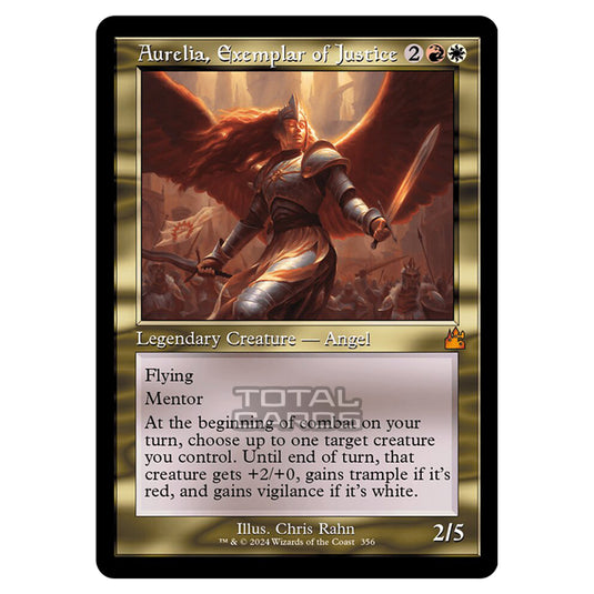 Magic The Gathering - Ravnica Remastered - Aurelia, Exemplar of Justice - 0356