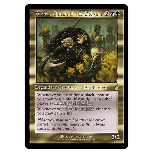 Magic The Gathering - Ravnica Remastered - Savra, Queen of the Golgari - 0381