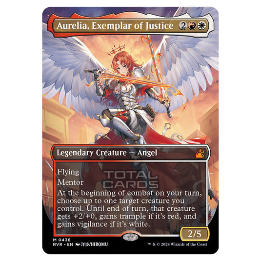 Magic The Gathering - Ravnica Remastered - Aurelia, Exemplar of Justice - 0436