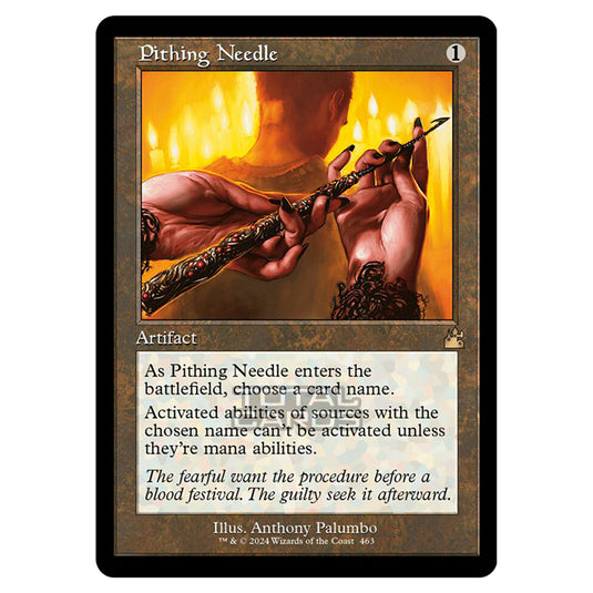 Magic The Gathering - Ravnica Remastered - Pithing Needle - 0463