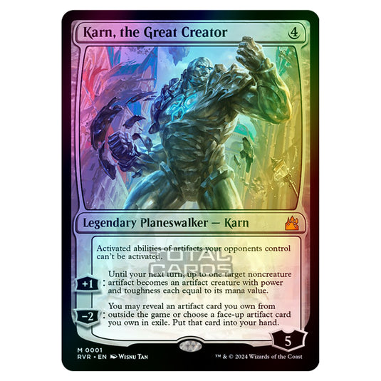 Magic The Gathering - Ravnica Remastered - Karn, the Great Creator - 0001 (Foil)