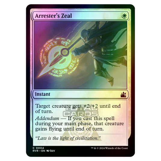 Magic The Gathering - Ravnica Remastered - Arrester's Zeal - 0004 (Foil)