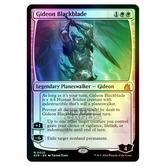 Magic The Gathering - Ravnica Remastered - Gideon Blackblade - 0020 (Foil)