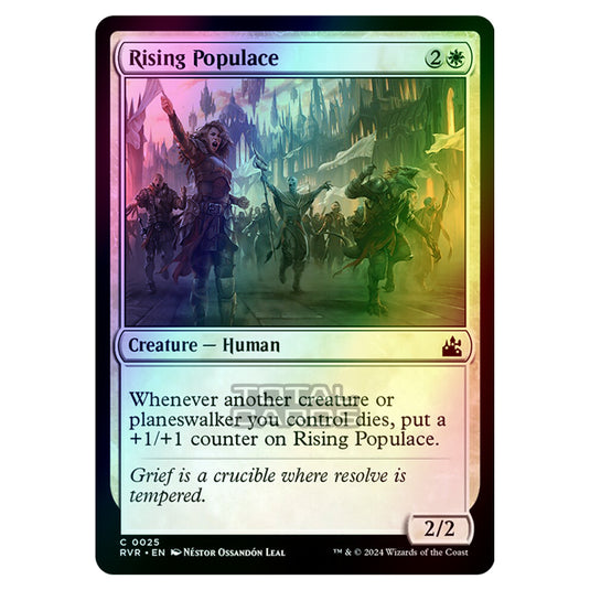 Magic The Gathering - Ravnica Remastered - Rising Populace - 0025 (Foil)