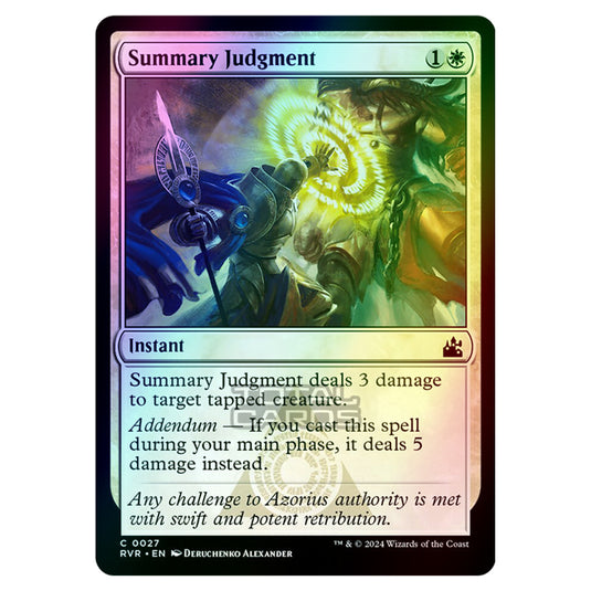 Magic The Gathering - Ravnica Remastered - Summary Judgment - 0027 (Foil)