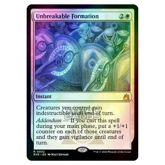 Magic The Gathering - Ravnica Remastered - Unbreakable Formation - 0032 (Foil)