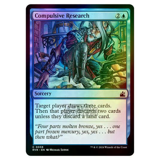 Magic The Gathering - Ravnica Remastered - Compulsive Research - 0038 (Foil)