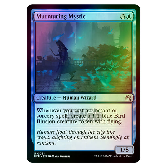 Magic The Gathering - Ravnica Remastered - Murmuring Mystic - 0051 (Foil)