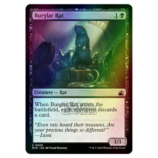 Magic The Gathering - Ravnica Remastered - Burglar Rat - 0069 (Foil)