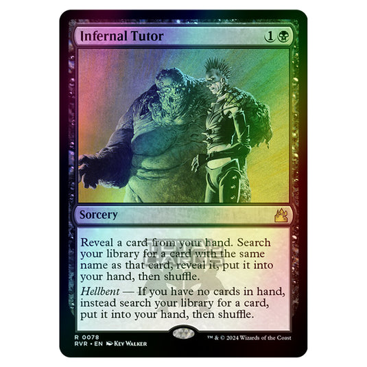 Magic The Gathering - Ravnica Remastered - Infernal Tutor - 0078 (Foil Magic The Gathering - Ravnica Remastered - Infernal Tutor - 0078 (Foil