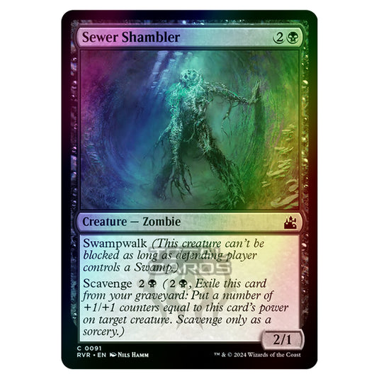 Magic The Gathering - Ravnica Remastered - Sewer Shambler - 0091 (Foil)