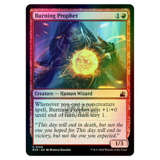 Magic The Gathering - Ravnica Remastered - Burning Prophet - 0104 (Foil)