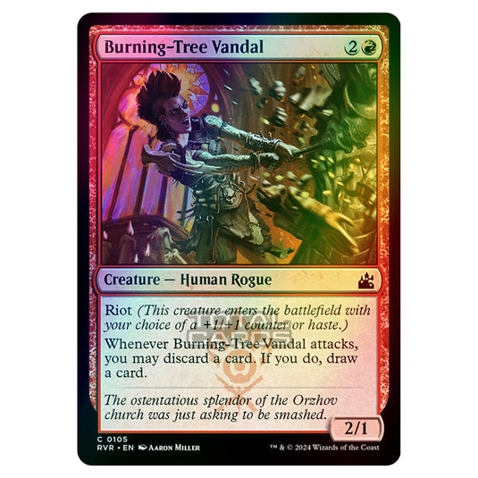 Magic The Gathering - Ravnica Remastered - Burning-Tree Vandal - 0105 (Foil)