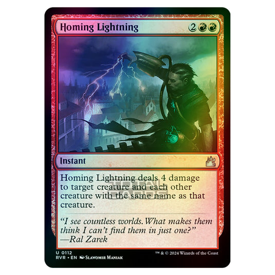 Magic The Gathering - Ravnica Remastered - Homing Lightning - 0112 (Foil)