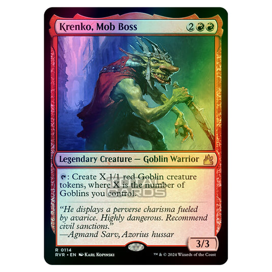 Magic The Gathering - Ravnica Remastered - Krenko, Mob Boss - 0114 (Foil)