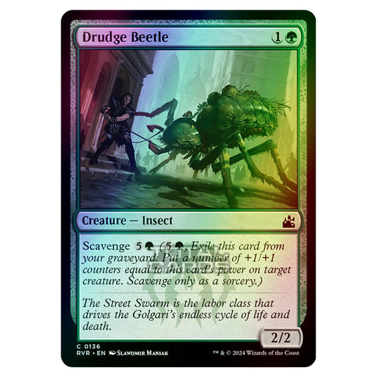 Magic The Gathering - Ravnica Remastered - Drudge Beetle - 0136 (Foil)