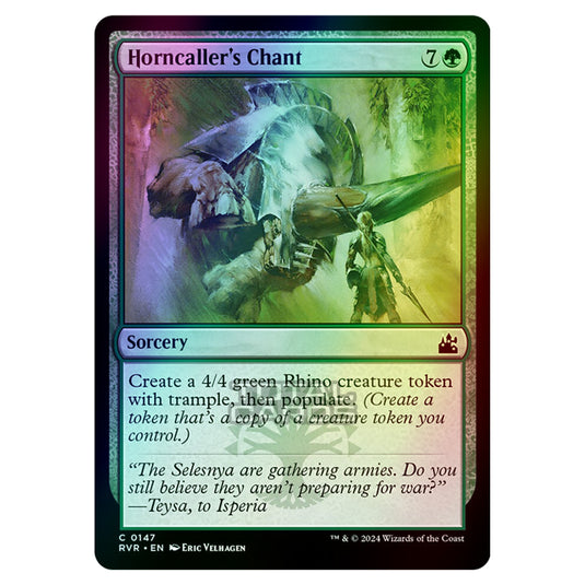 Magic The Gathering - Ravnica Remastered - Horncaller's Chant - 0147 (Foil)