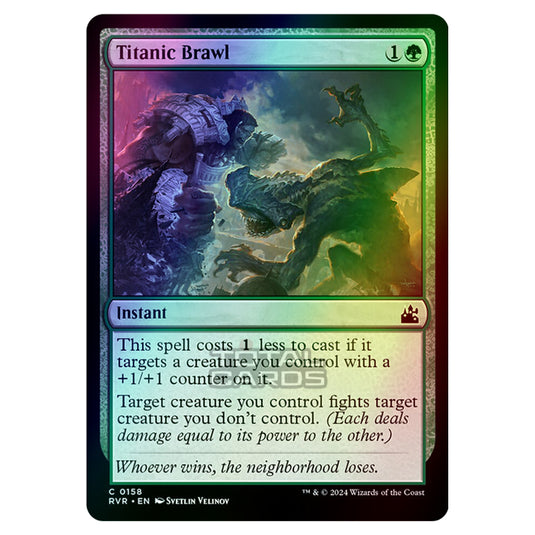 Magic The Gathering - Ravnica Remastered - Titanic Brawl - 0158 (Foil)