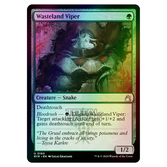 Magic The Gathering - Ravnica Remastered - Wasteland Viper - 0160 (Foil)