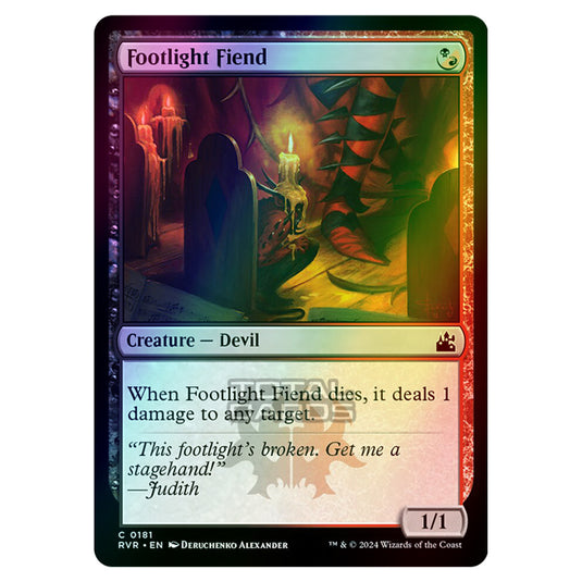 Magic The Gathering - Ravnica Remastered - Footlight Fiend - 0181 (Foil)