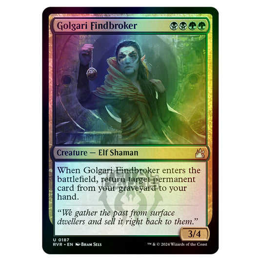 Magic The Gathering - Ravnica Remastered - Golgari Findbroker - 0187 (Foil)