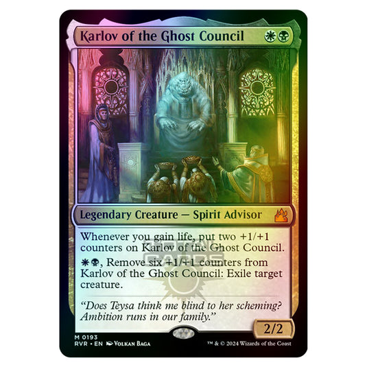 Magic The Gathering - Ravnica Remastered - Karlov of the Ghost Council - 0193 (Foil)