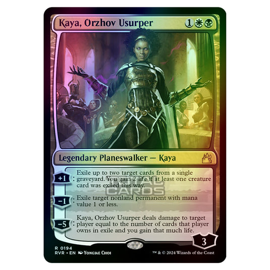 Magic The Gathering - Ravnica Remastered - Kaya, Orzhov Usurper - 0194 (Foil)