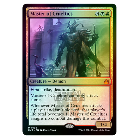 Magic The Gathering - Ravnica Remastered - Master of Cruelties - 0198 (Foil)