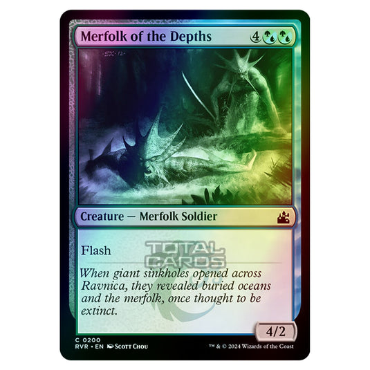 Magic The Gathering - Ravnica Remastered - Merfolk of the Depths - 0200 (Foil)