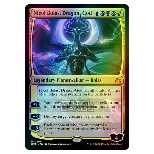 Magic The Gathering - Ravnica Remastered - Nicol Bolas, Dragon-God - 0205 (Foil)