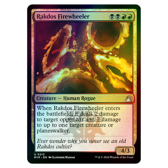 Magic The Gathering - Ravnica Remastered - Rakdos Firewheeler - 0213 (Foil)