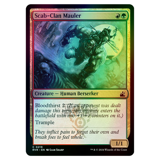 Magic The Gathering - Ravnica Remastered - Scab-Clan Mauler - 0219 (Foil)