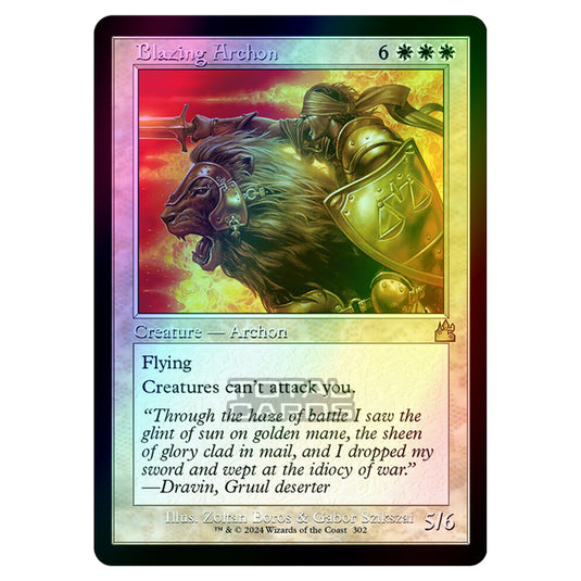 Magic The Gathering - Ravnica Remastered - Blazing Archon - 0302 (Foil)