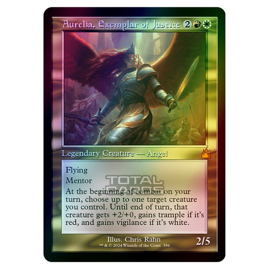 Magic The Gathering - Ravnica Remastered - Aurelia, Exemplar of Justice - 0356 (Foil)