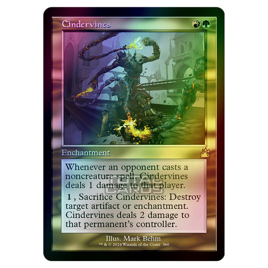 Magic The Gathering - Ravnica Remastered - Cindervines - 0360 (Foil)