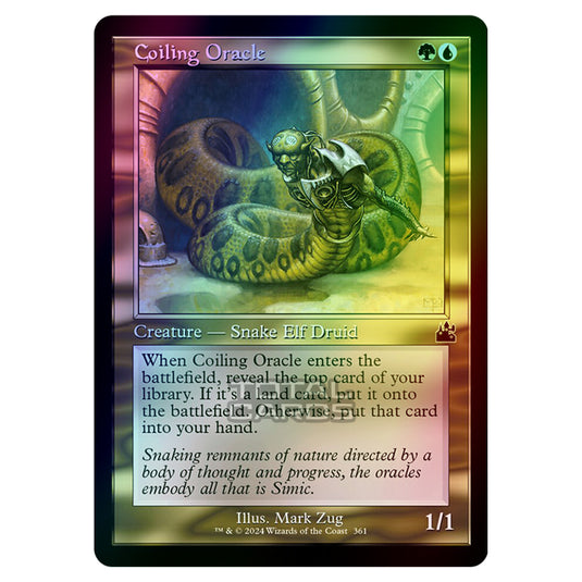 Magic The Gathering - Ravnica Remastered - Coiling Oracle - 0361 (Foil)